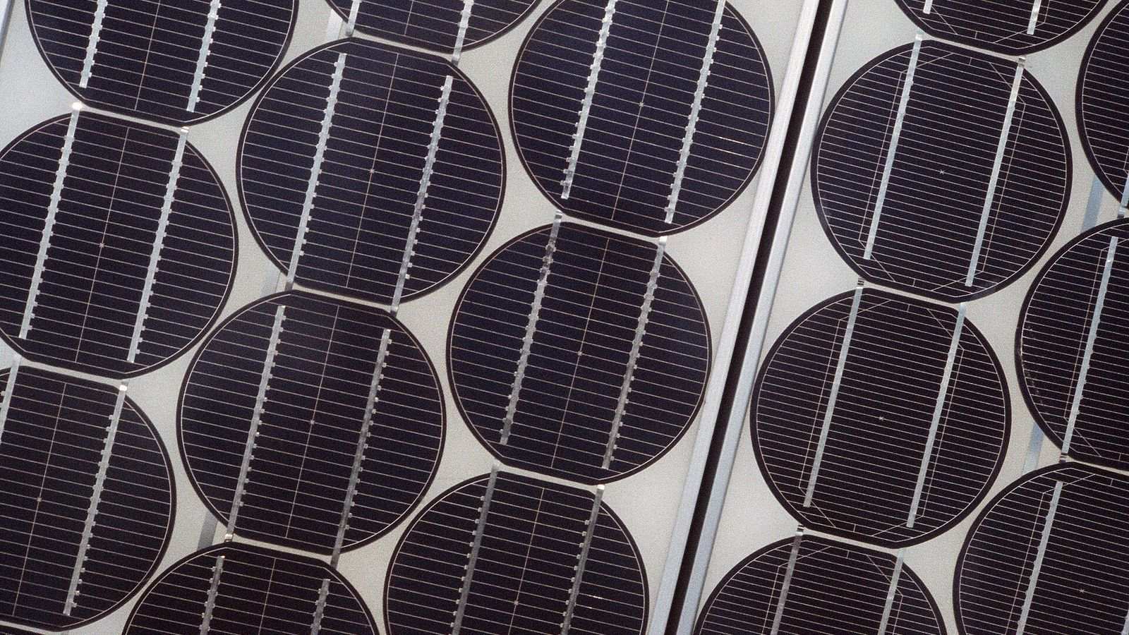 Nahaufnahme eines Photovoltaik-Moduls
